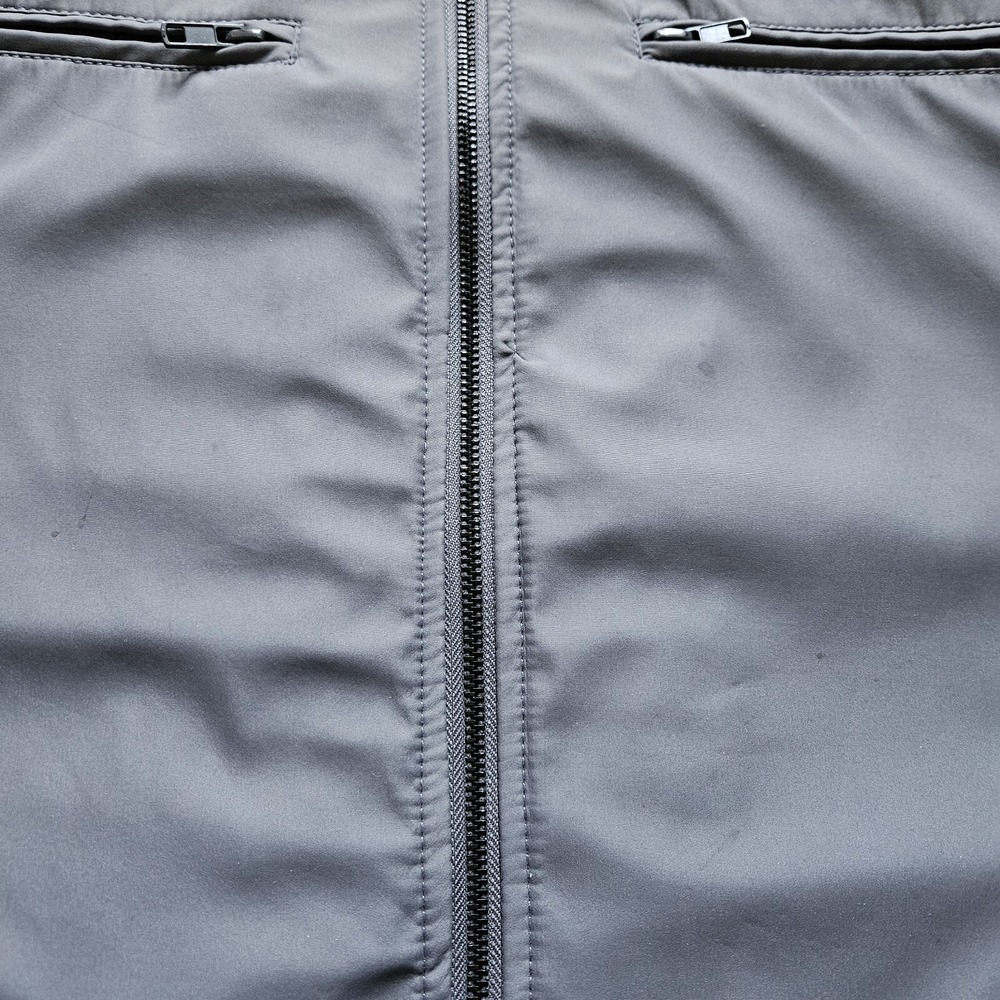 M. Julian Polyester Switch Bomber Jacket Mens XL Gray Lined Multiple Pockets - Picture 7 of 13